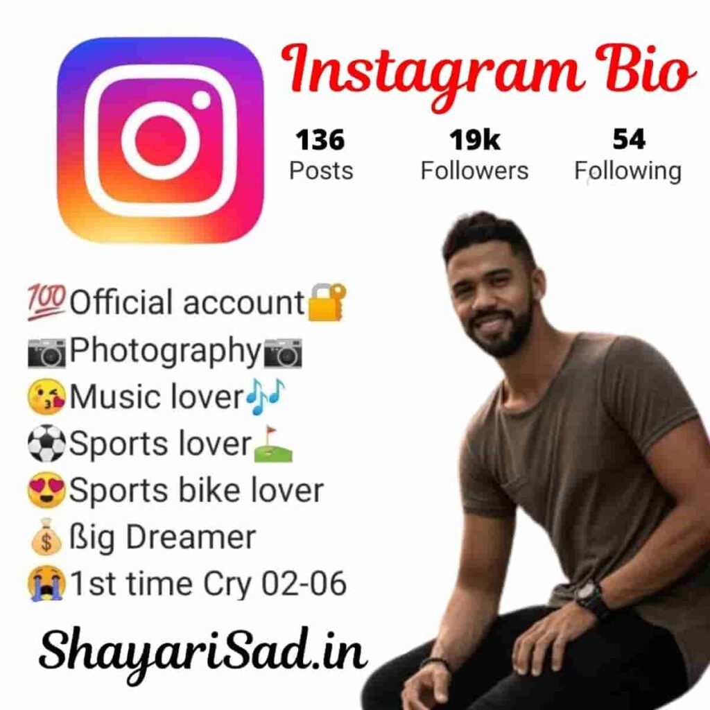 instagram bio for boys