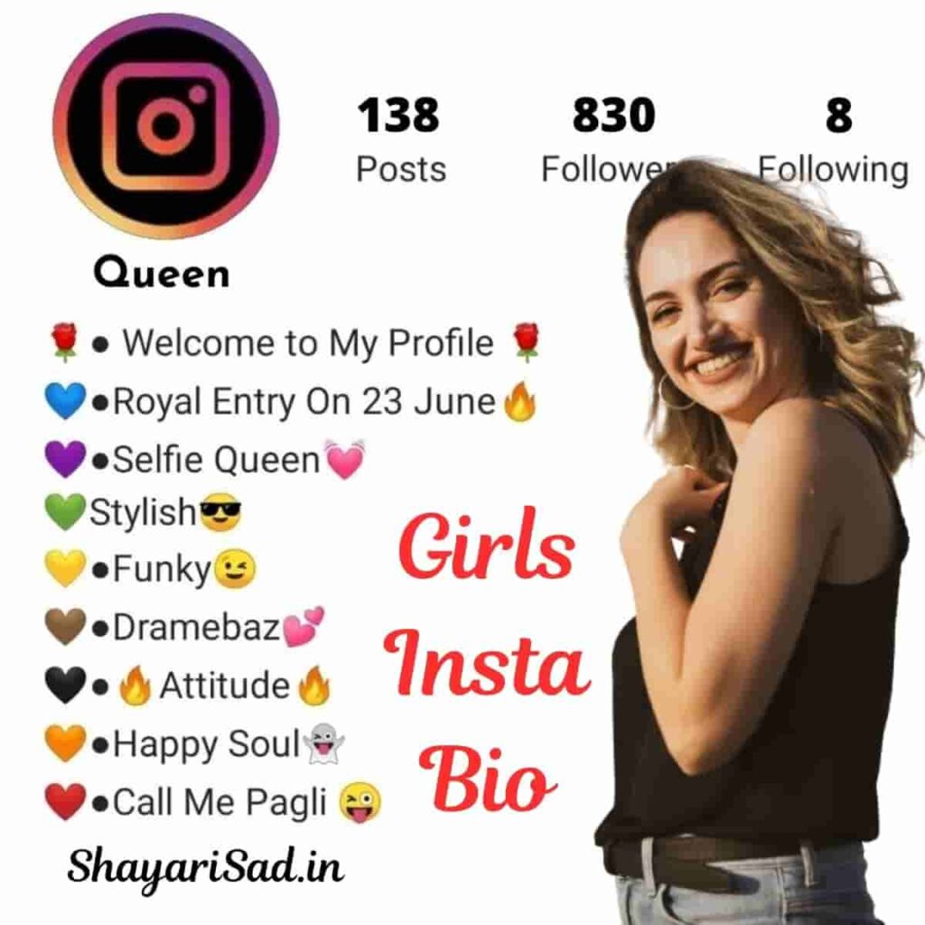 best instagram bio for girls