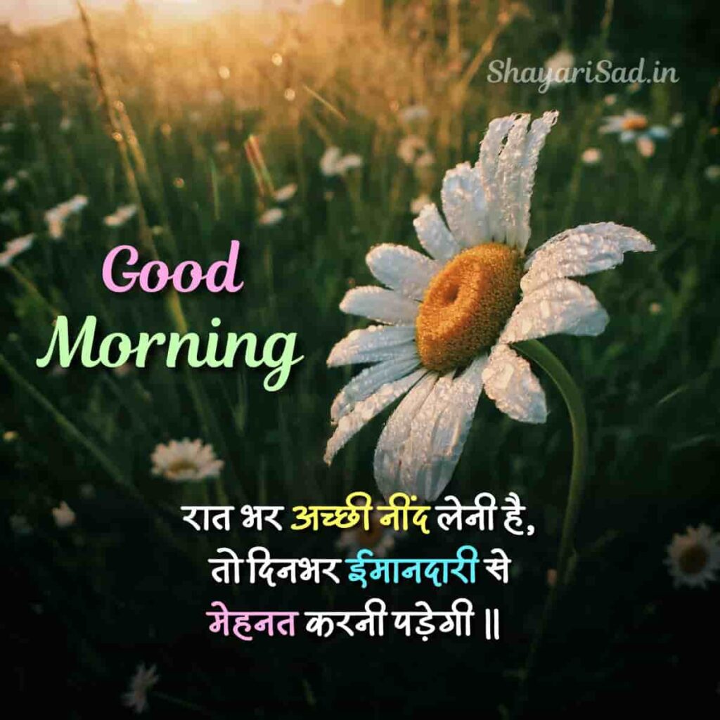 hindi good morning shayari